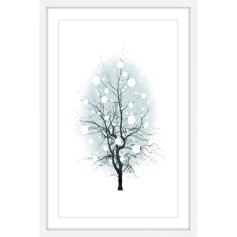 «Blue Hue Bubbles» par Katarina Snygg, reproduction encadrée, H 30 po x l 20 po x P 1,5 po