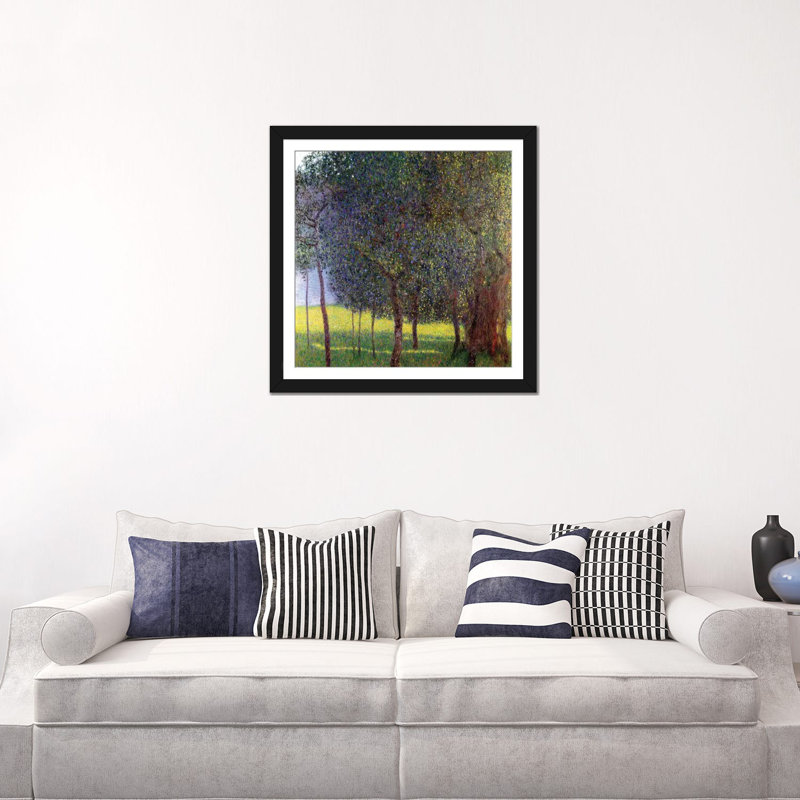 «Fruit Trees 1901», reproduction d'impression sur toile, Papier avec cadre noir, Blanc, H 24 po x l 24 po x P 1 po