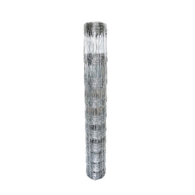 Farm Fence 60 Inches X 3936 Inches 14 Gauge Heavy-Duty Galvanized Coated Cow Fence, Galvanized Field Wire Fence For Yard Livestock And Animal Protection, Silver