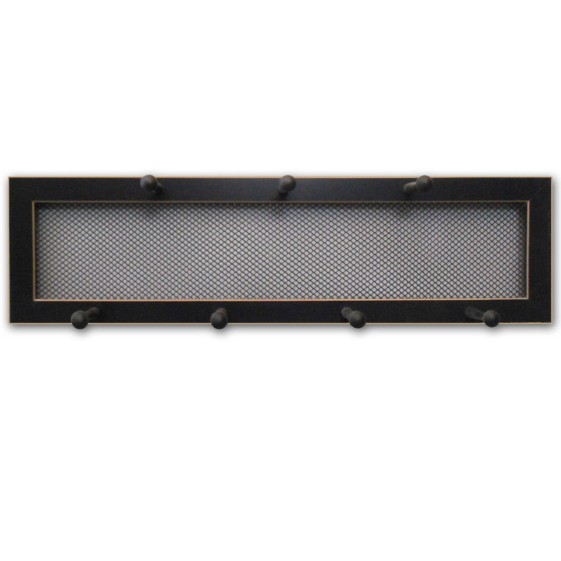 Étagère à 7 tasses par Millwork, H 7 po x l 26 po, Noir