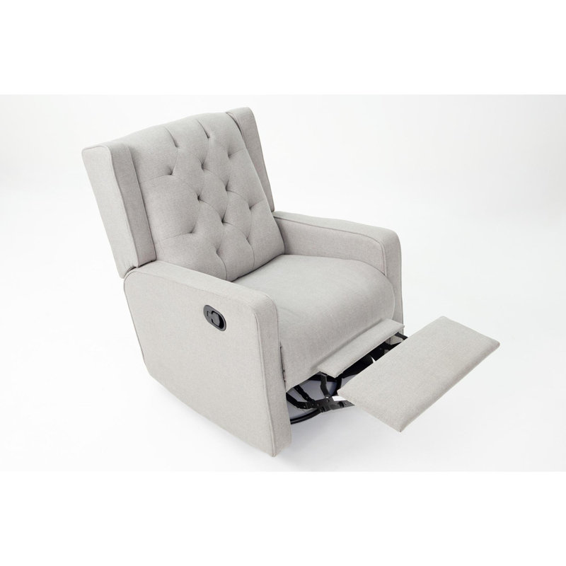 Swivel Glider Recliner, Light Gray