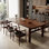 Rectangular Home    Walnut    Dining    Set
