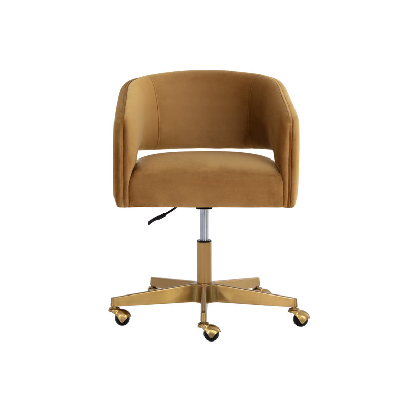 Swivel Office Chair, Gold