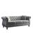 3-seater + 3-seater Combination sofa.Grey Velvet
