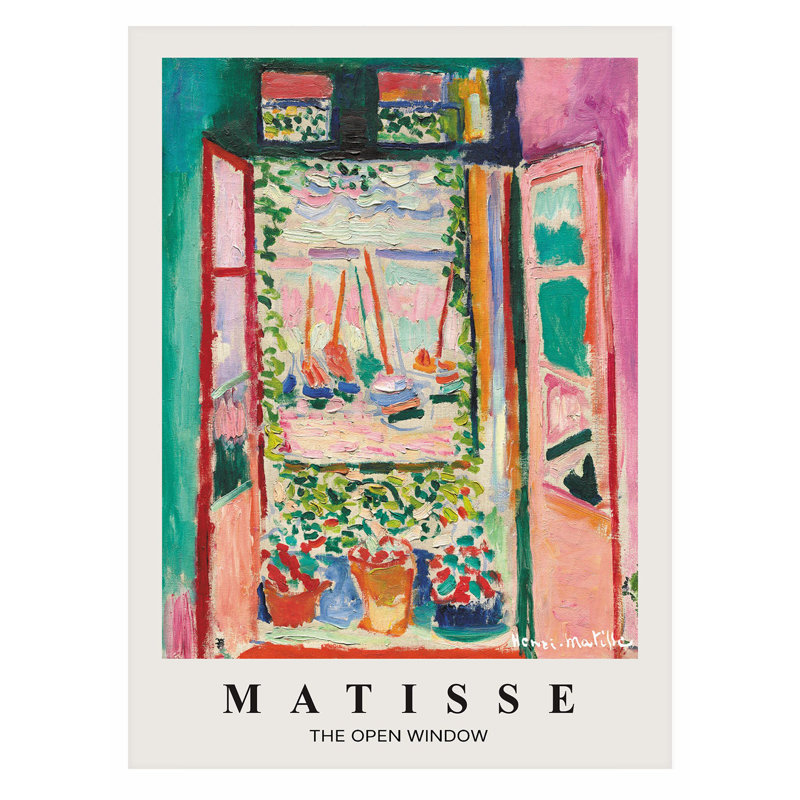 «Architecture and Buildings Henri Matisse The Open Window Bohemian», reproduction d'art non encadrée, H 16 po x l 12 po