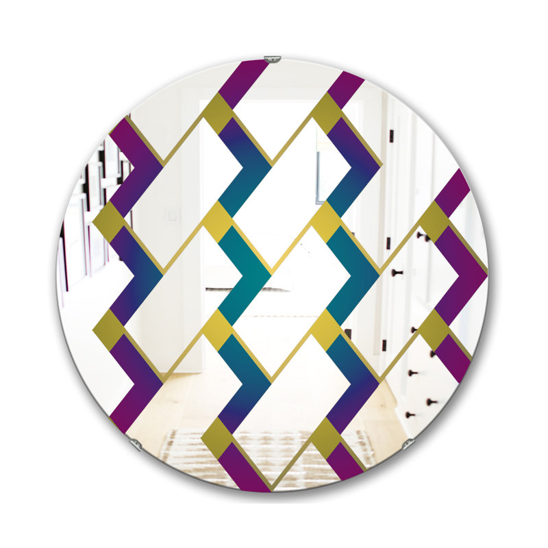 Miroir d'appoint Mid-Century, H 23,6 po x l 23,6 po