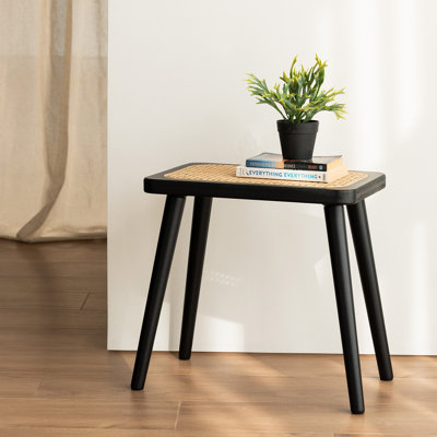 Tabouret en bois de rotin Ascano