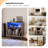 Mathea Record Player Stand with Open Storage with LED Light up to 300 Albums-785468875