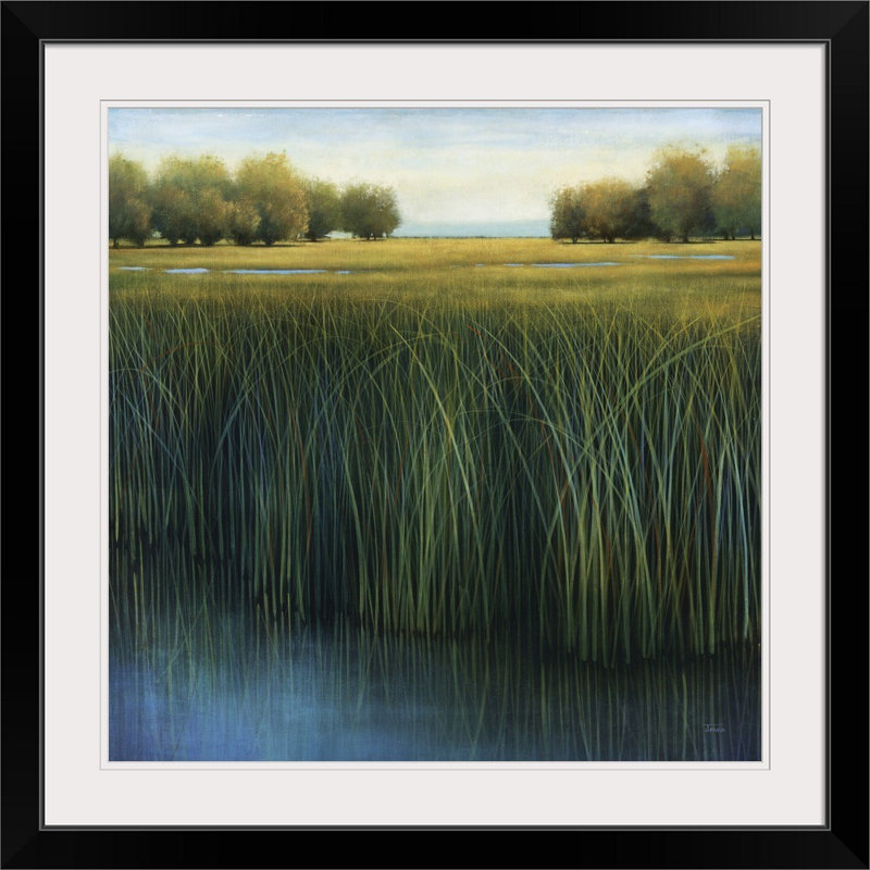 «Ouest Tall Grass», reproduction, Cadre noir, H 28 x l 28 po x P 1 po