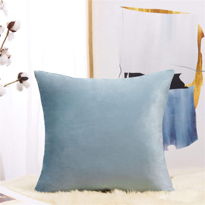 (Couvertures avec insertions) Ensemble de deux coussins décoratifs de 18 po ou 20 po, H 20 po x l 20 po, Crème, crème