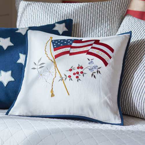 God Bless America Throw Pillow