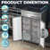 36 Cu.ft 2 Section Commercial Refrigerator And Freezer Combo, Reach In Freezer, 48"