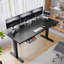 Electric Standing Desk Wide Desktop Height Adjustable Standing Desk With Drawer&Hooks-229180462-229180461-229207507