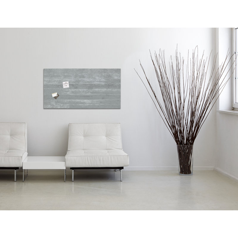 Artverum Wall Mounted Magnetic Unframed Glass Board, 46cm H x 91cm W x 91cm L
