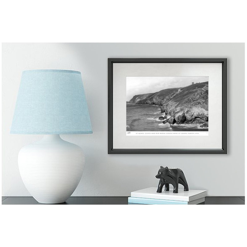 St Agnes, Cliffs And Old Wheal Coates Mine At Chapel Porth C1955 by Francis Frith - Single Picture Frame Print