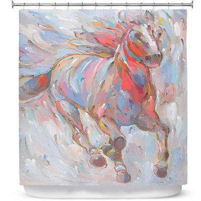 Rideau de douche single power i cheval