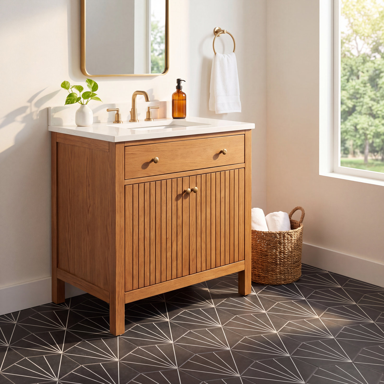 Aster 9" x 10" Porcelain Patterned Tile