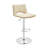 Sobieski Adjustable Swivel Walnut Wood and Chrome Metal Bar Stool-512022075-512022068
