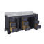 Ensemble de meuble-lavabo double 72 po Twain avec meuble-lavabo gris marine et comptoir en marbre de Carrare-100160317-100160306