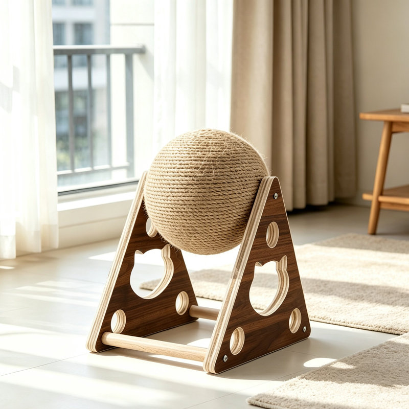 Seyla Cat Scratching Post Cat Ball Toy