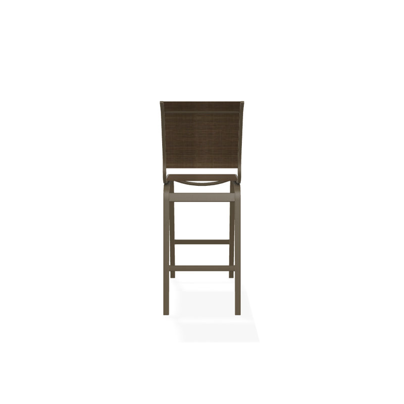 Holna Outdoor Stool, Bark Performance, Textured Beachwood
