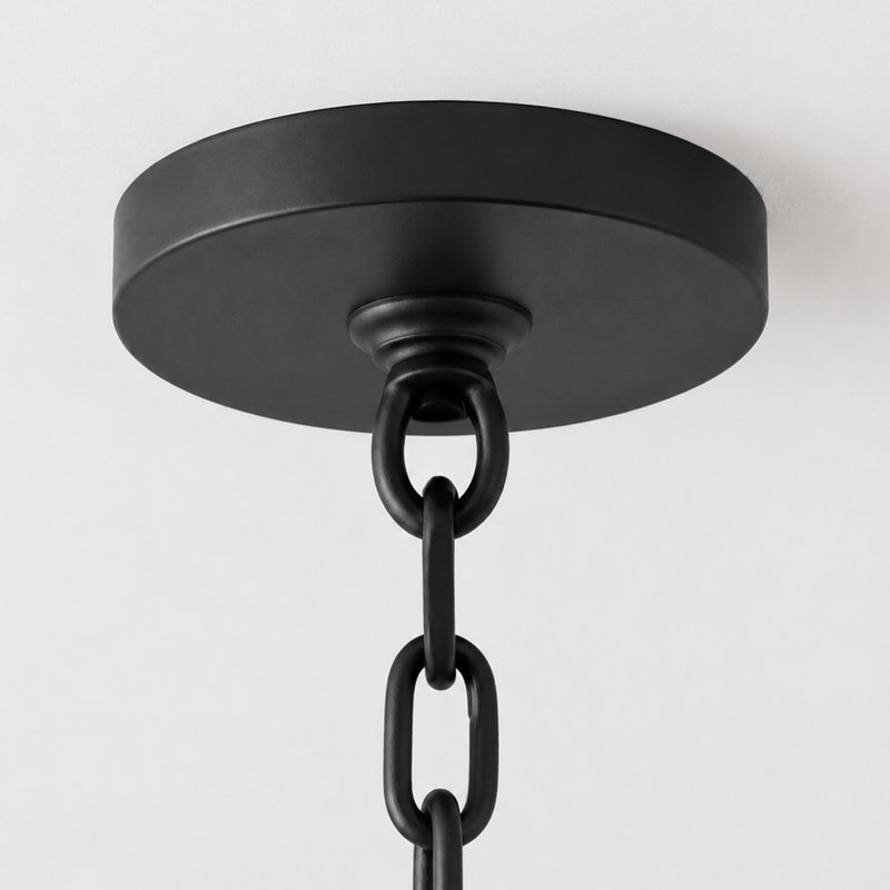 Mini-luminaire suspendu cylindrique Urchin, Noir