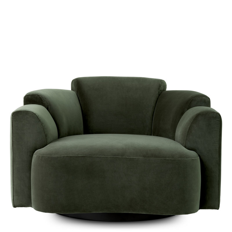 Swivel Chair Marbella Torrin Green Velvet