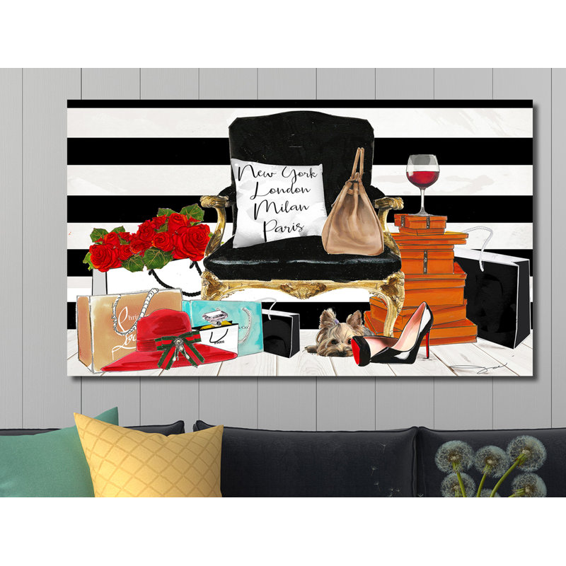 Magasinage - impression sur toile, H 28 po x l 48 po x P 1,5 po