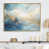 Toile avec cadre flottant or