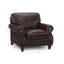 39" Genuine Leather Rolled Arm Accent Chair(Set Of 2)