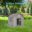 Niche pour chien 38 po en plastique pour l'extérieur avec niche pour l'extérieur-282336059-278693568