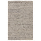 Jaipur Living Burch NVA02 Handmade Solid Cream and Dark Gray Area Rug (9'x12')