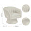 Fauteuil d'appoint pivotant avec cadre en bois massif Boucle-111446924