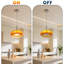Luminaire suspendu orange à une lumière