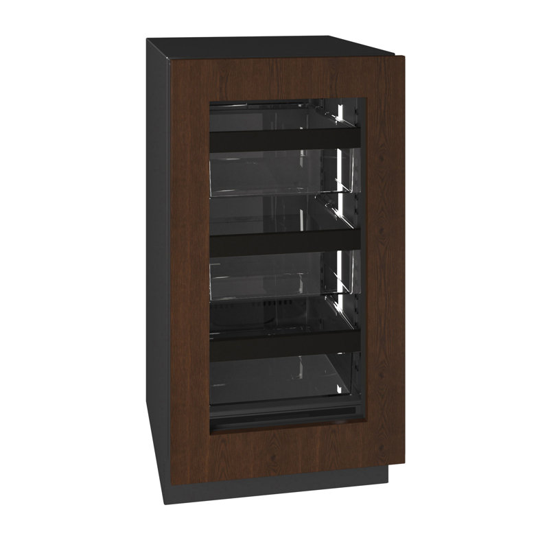 U-Line 18"W. Seamless 3.5 Cu.Ft. Compact Refrigerator - Panel Ready, Panel Ready Glass Frame