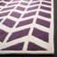 Tapis mauve / ivoire en laine touffeté à la main Deedie-823707703