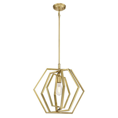 Luminaire suspendu géométrique simple à 1 lumière