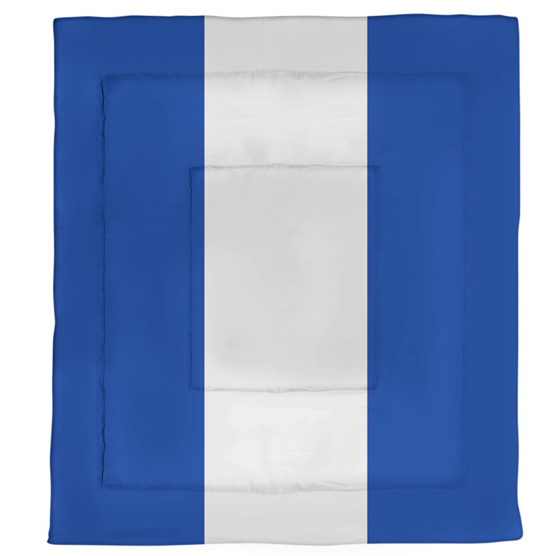 Édredon simple réversible Baltimore Baseball, Édredon grand, Bleu / Blanc / Bleu