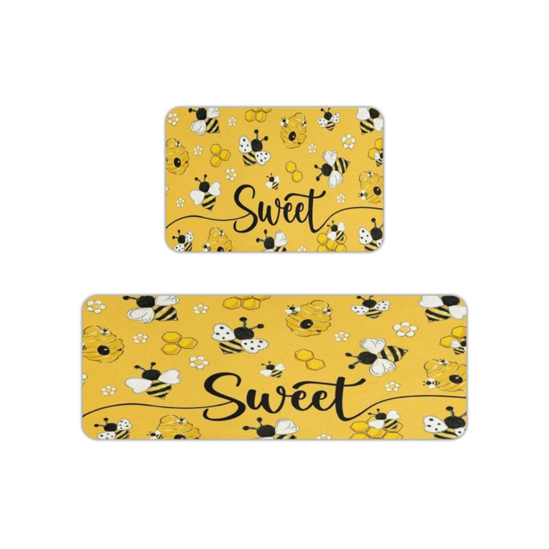 Ensemble de 2 tapis de cuisine Bee Sweet