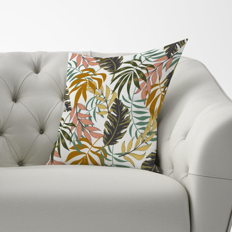 Ecole Floral Square Cushion
