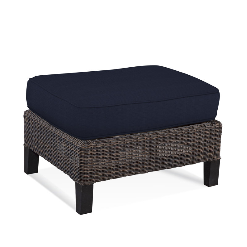 Repose-pieds avec coussin Tangier, Bleu marine; 6359-61