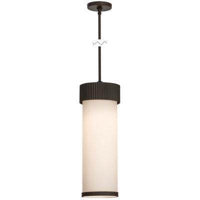 Luminaire suspendu cylindrique simple 1 lumière Cilindro