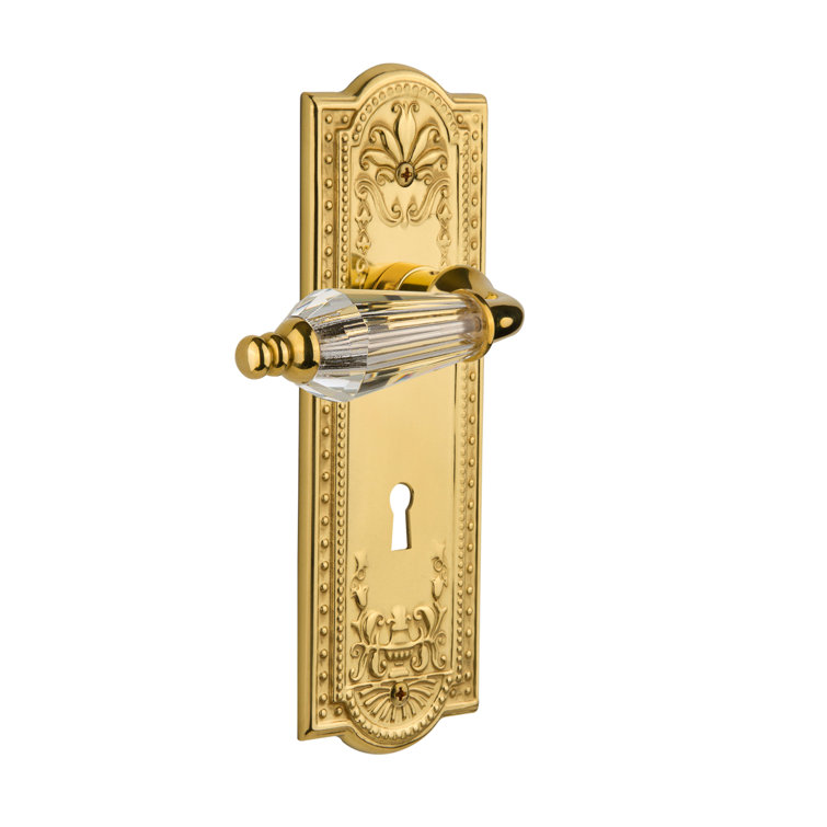 Meadows Plate with Decorative Keyhole and Single Dummy with Parlour Lever