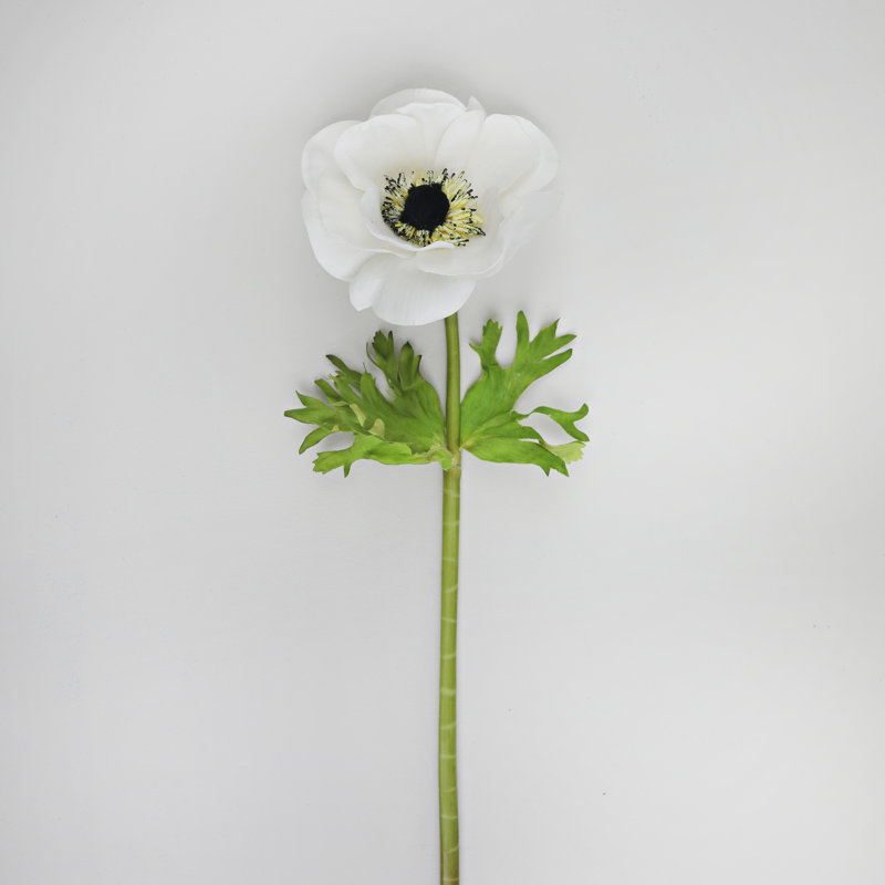 Real Touch Anemone Faux Floral, White