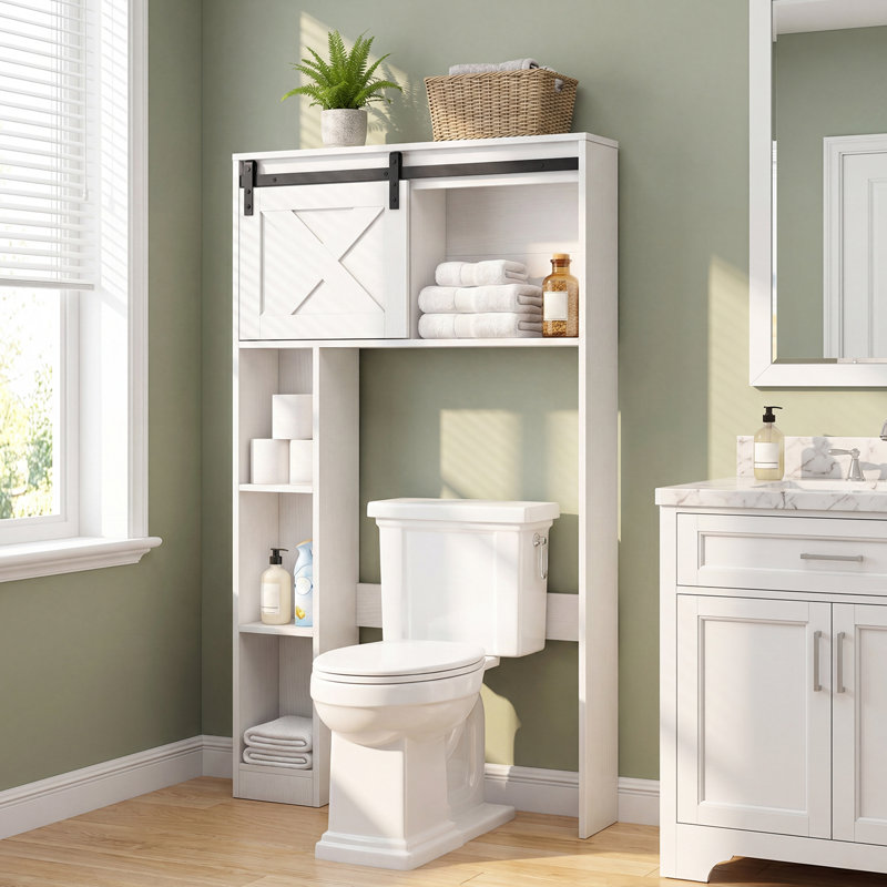 Rangement pour salle de bain Hollice, Blanc
