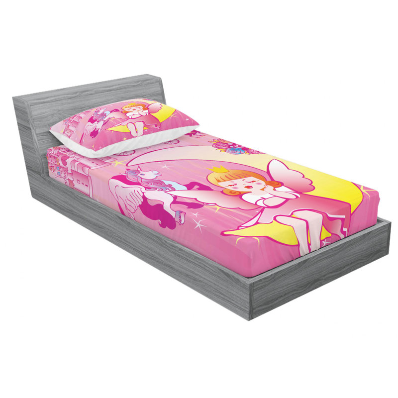 Microfiber Sheet Set, Twin Sheet Set with Fitted Sheet