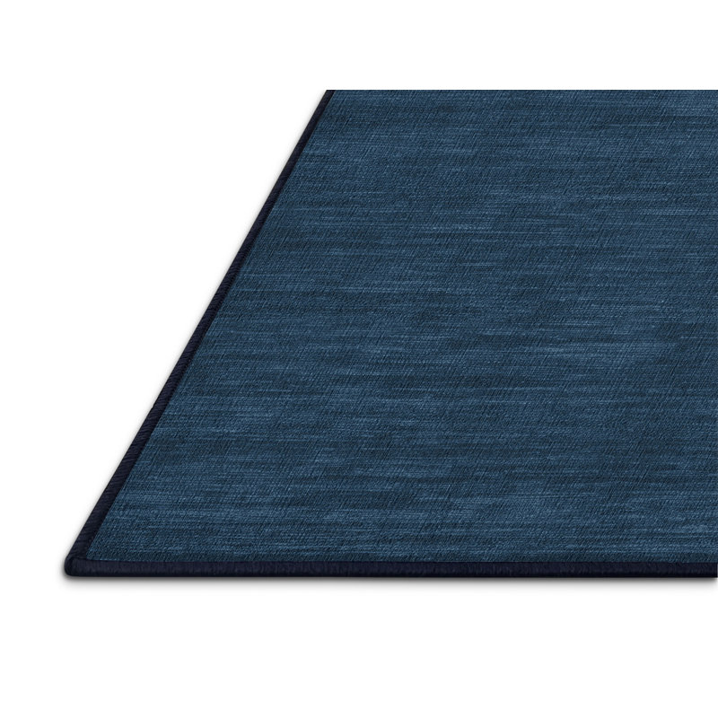 Machine Washable Solid Gray Area Rug, Rectangle 4' x 6'