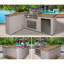 2 -Piece 4-Burner Liquid Propane BBQ Grill Islands