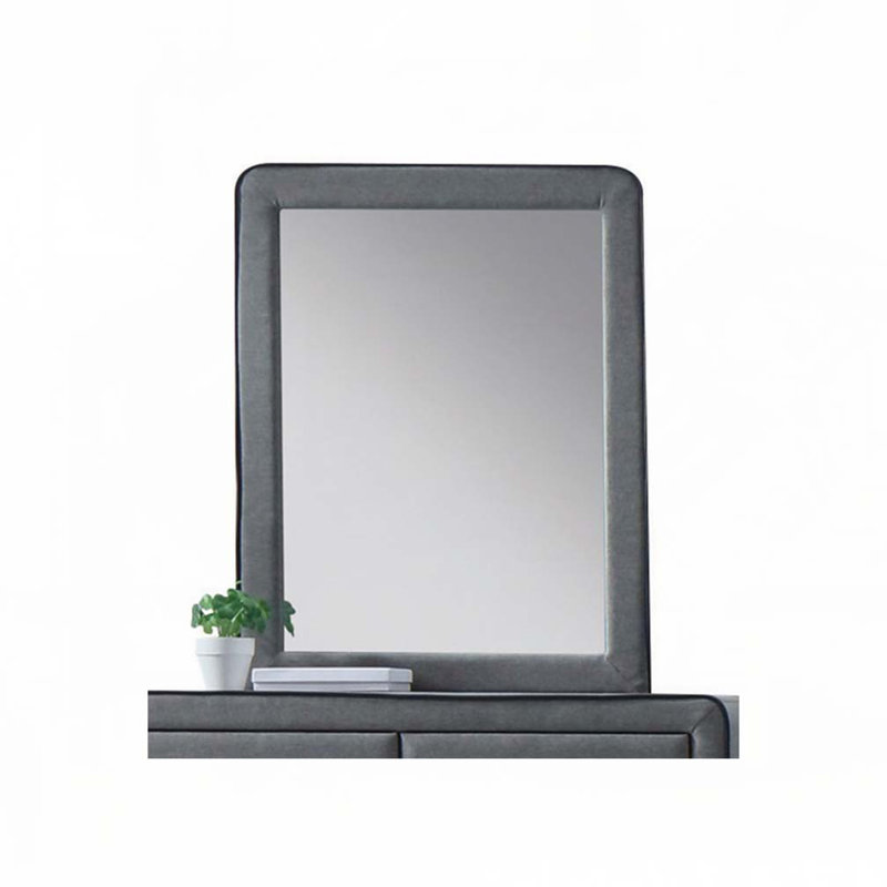 Light Gray Fabric Mirror