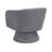 Charley Round Arms Boucle Swivel Chair-2002444960